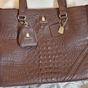 Brown Tote&Carry Crocodile Tote